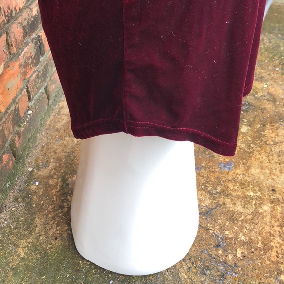 Ruby red velour racerback spaghetti strap top Great for Go Red For Women month - Picture 3 of 6